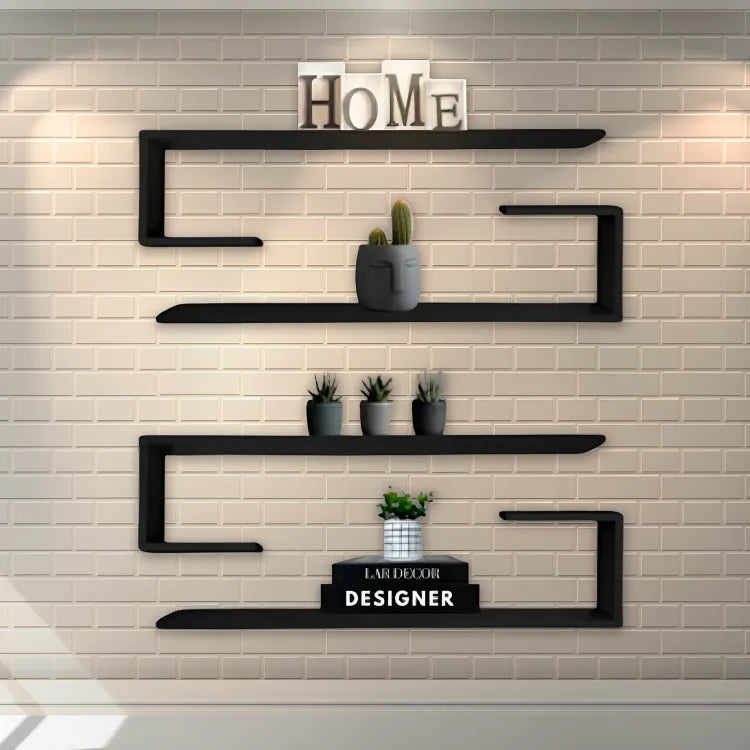 4 Prateleiras Decorativas - Estante Suspensa | Modernize